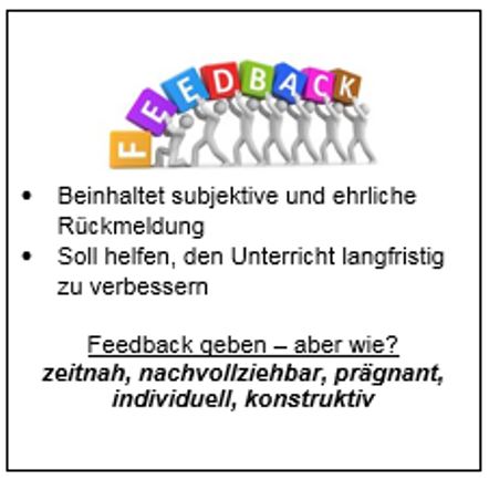 Modellprojekt Schulerfeedback